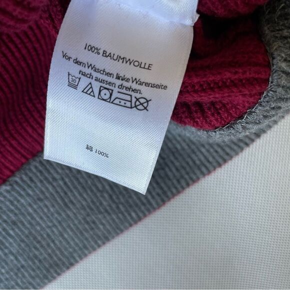 Eddie Bauer Burgundy Cotton Crewneck Knit Sweater Men’s Size XXL - Picture 8 of 9